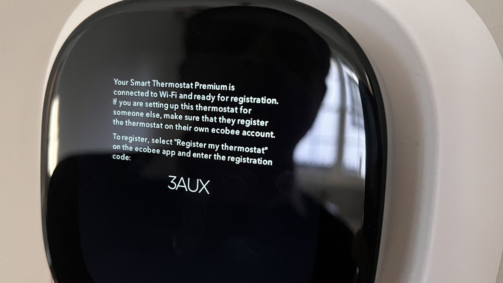 Ecobee smart thermostat installed and connected to Wi-Fi — Argos AV smart home and automation install